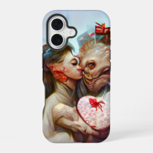 Coque iPhone 16 Romance fantaisiste d'Alien