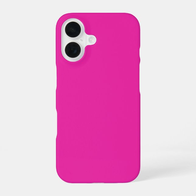 Coque iPhone 16 Rose chaud (Verso)