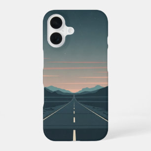 Coque iPhone 16 Route crépusculaire