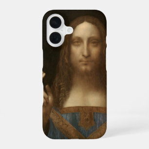 Coque iPhone 16 Salvator Mundi de Léonard de Vinci (Jésus-Christ)