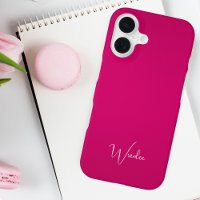 Simple Monogramme rose moderne minimaliste