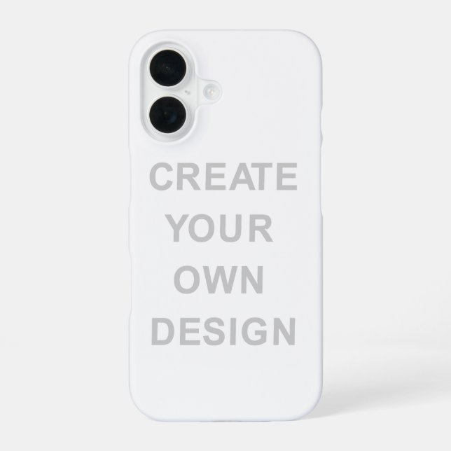 Coque iPhone 16 Simplement - Créez le Vôtre (Verso)