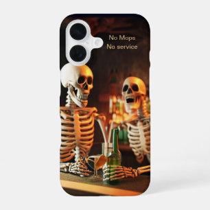 Coque iPhone 16 Skeletons dans un bar