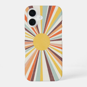 Coque iPhone 16 Soleil Cosmique Vintage