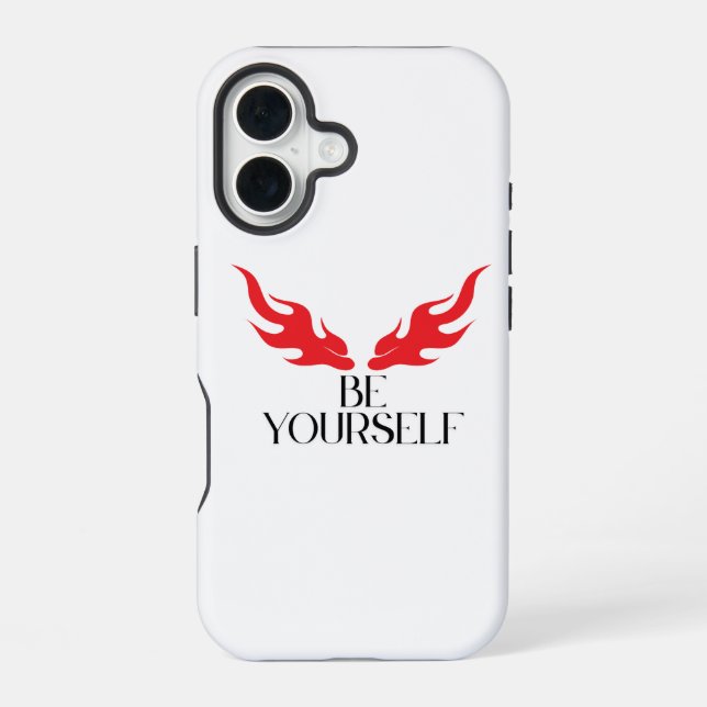 Coque iPhone 16 Soyez vous-même - Autonomiser la conception minima (Verso)