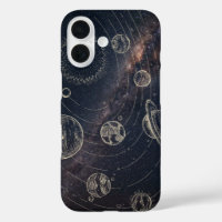 Coque iPhone 16 Space – Planètes et Galaxie
