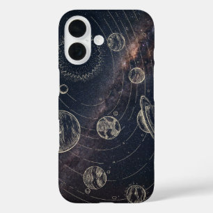 Coque iPhone 16 Space – Planètes et Galaxie