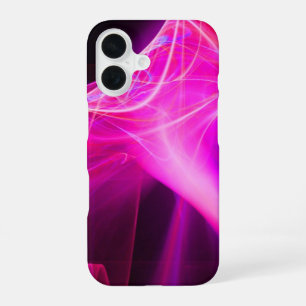 COQUE iPhone 16 SPIRALES FRACTALES EN FUCHSIA ROSE VIOLET