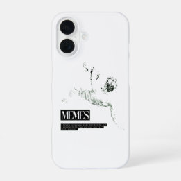 Coque iPhone 16 Statue de chute de Memer Thinking