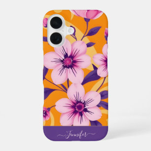 Coque iPhone 16 Style Floral Dopamine Été Vibrant