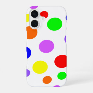 Coque iPhone 16 Taches de Arc-en-ciel