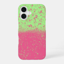 Tacheté de pastel rose et vert