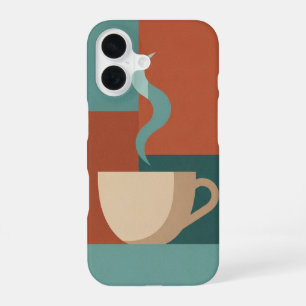 Coque iPhone 16 Tasse à espresso minimaliste vintage