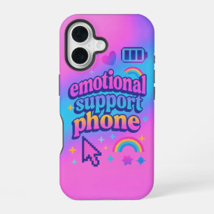 Coque iPhone 16 Téléphone de support émotionnel