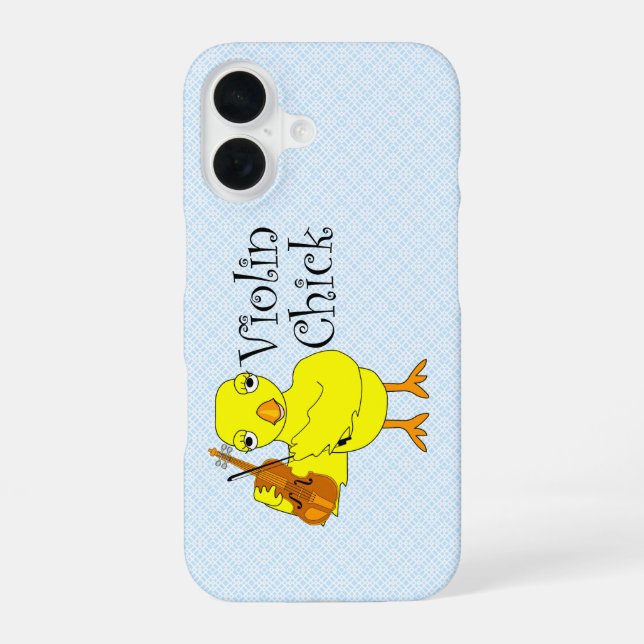 Coque iPhone 16 TexteChickViolon (Verso)