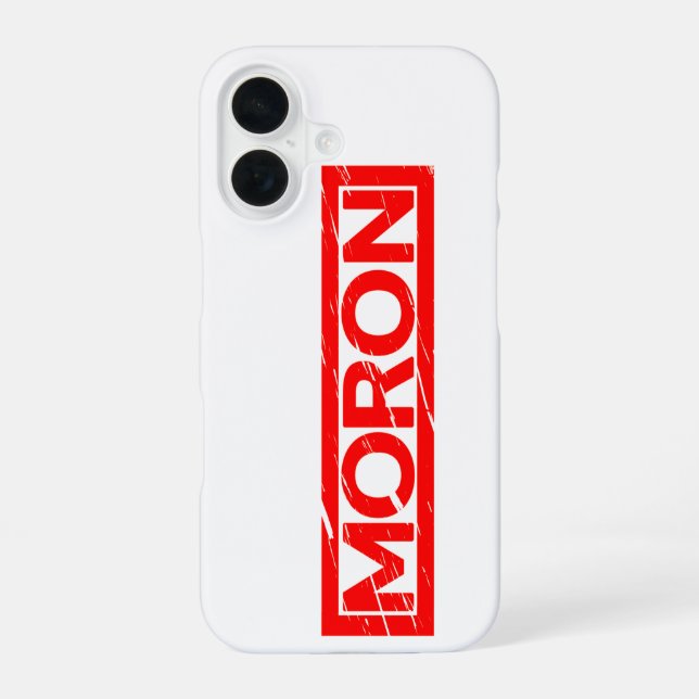 Coque iPhone 16 Timbre de Moron (Verso)
