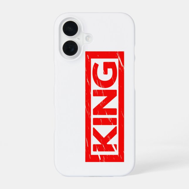 Coque iPhone 16 Timbre King (Verso)