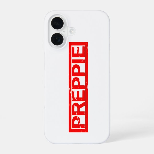 Coque iPhone 16 Timbre Preppie (Verso)