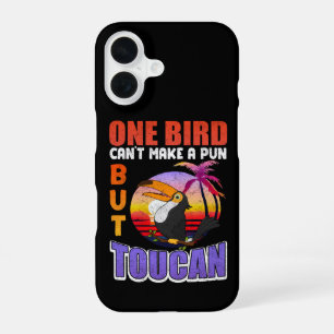 Coque iPhone 16 Toucan Tropical Oiseau Vintage Drôle de Toucan Pun
