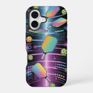 Coque iPhone 16 Tournoi Portail de Raquette Holographique de Pickl