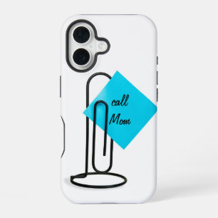 Coque iPhone 16 Trombone avec note de rappel