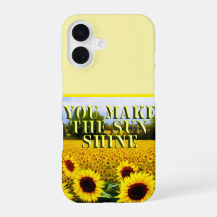 Coque iPhone 16 Tu fais briller le soleil, 