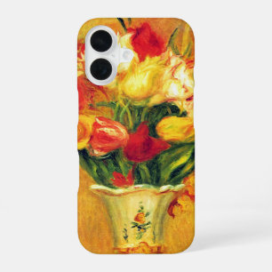 Coque iPhone 16 Tulipes par Pierre Renoir, Art Impressionniste Vin