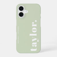 Typographie Rétro Vert Menthe Personnalisée
