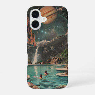 Coque iPhone 16 Un paysage de rêve cosmique