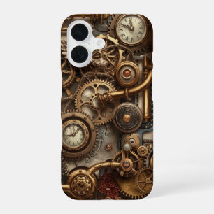 Coque iPhone 16 Une fusion Steampunk d'art et de machinerie