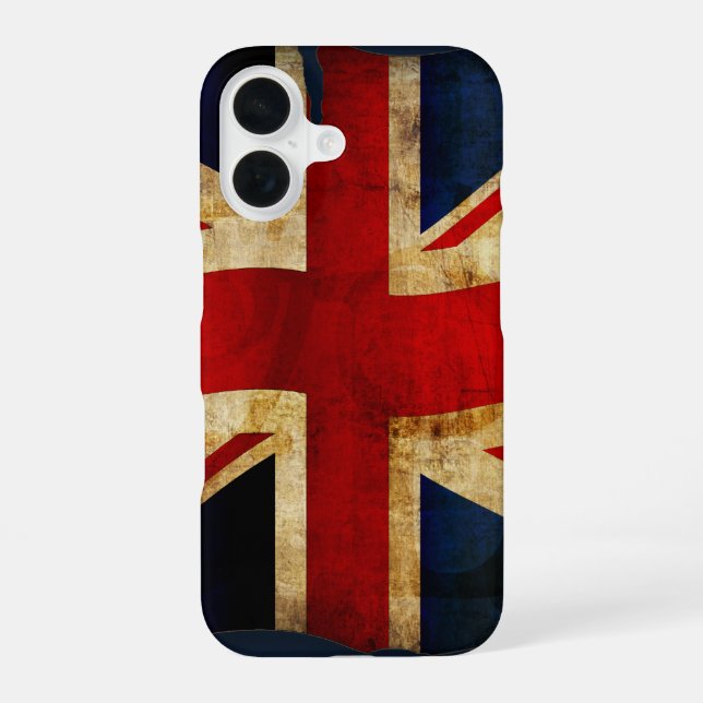 Coque iPhone 16 Union Jack (Verso)
