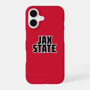Coque iPhone 16 Université d'État de Jacksonville JAX STATE Texte