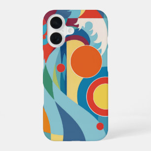 Coque iPhone 16 Vague océane au lever du soleil