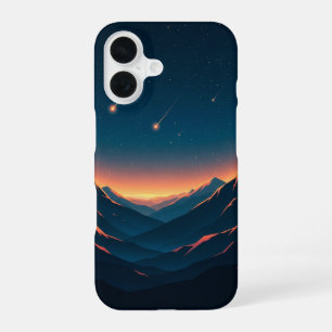 Coque iPhone 16 Vallée Rétro de la Chute d'Étoiles