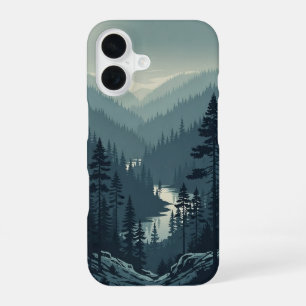 Coque iPhone 16 Vallée Rétro de Pins