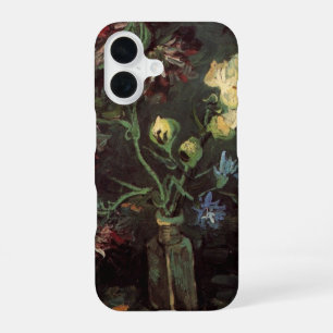 Coque iPhone 16 Vase avec myosotis et pivoines de Vincent van Gogh