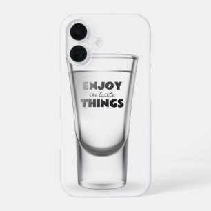 Coque iPhone 16 Verre de tir de partie avec texte