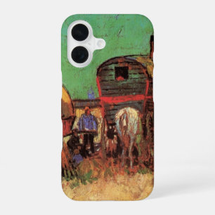 Coque iPhone 16 Vincent van Gogh - Campement de Tsiganes Caravanes