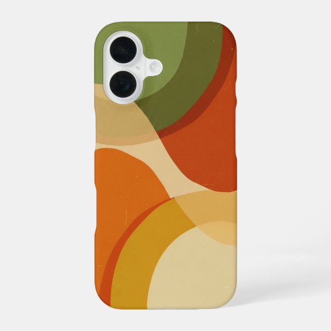Coque iPhone 16 Vintage Abstract Shapes (Verso)