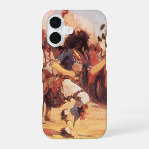 Coque iPhone 16 Vintage Amérindiens Danseur de buffle par Cassidy