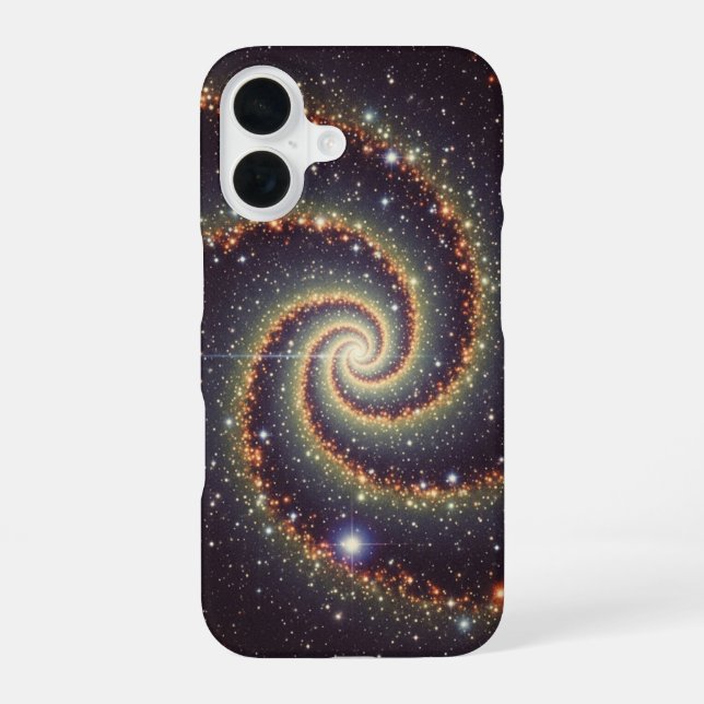 Coque iPhone 16 Vintage Galactic Spiral (Verso)