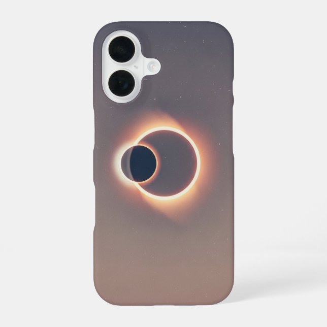 Coque iPhone 16 Vintage Solar Eclipse (Verso)
