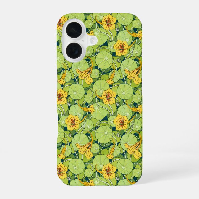 Coque iPhone 16 Vintage Waterlilies (Verso)