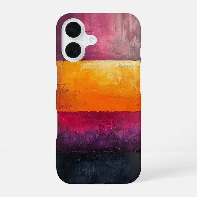 Coque iPhone 16 Violet Ember Fields (Verso)