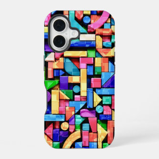 Coque iPhone 16 Vivid Geometric Flow