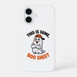 Coque iPhone 16 Voici Le Costume D'Halloween Super Ghost En Feuill