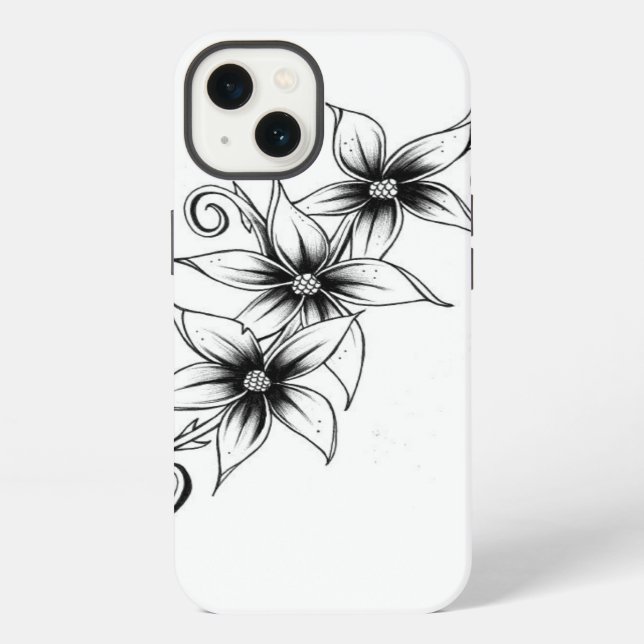 Coque iPhone 3 Fleurs (Verso)