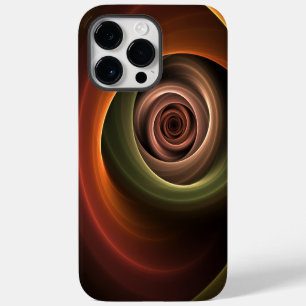 Coque Pour Pour iPhone 14 Pro Max 3D Spirale Abstraite couleurs chaudes Art fractal