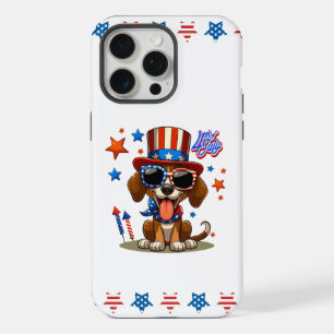 4 juillet chien/chiot mignon, patriotique