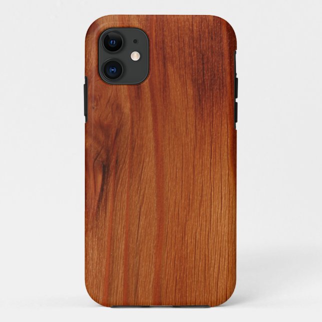 Coque iPhone 5/5S Motif en bois poli (Dos)
